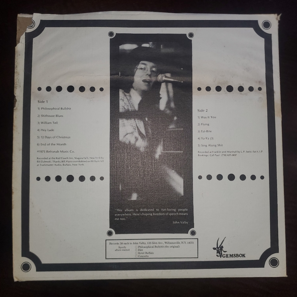 John Valby 'DIRT' Vinyl Record - Picture 2 of 9